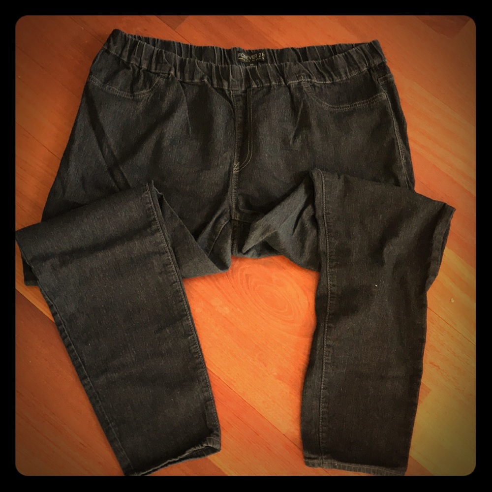 Forever 21 size 20 dark wash high rise skinny jean